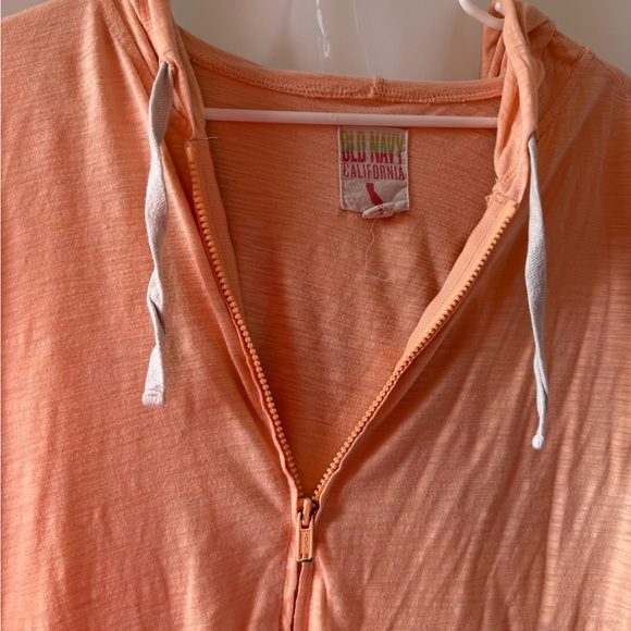 Old Navy Peach Zip-Up Hoodie - Picture 2 of 5